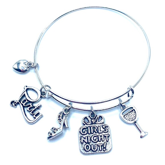 Girls Night Out Bracelet May Be Personalized - Picture 1 of 6